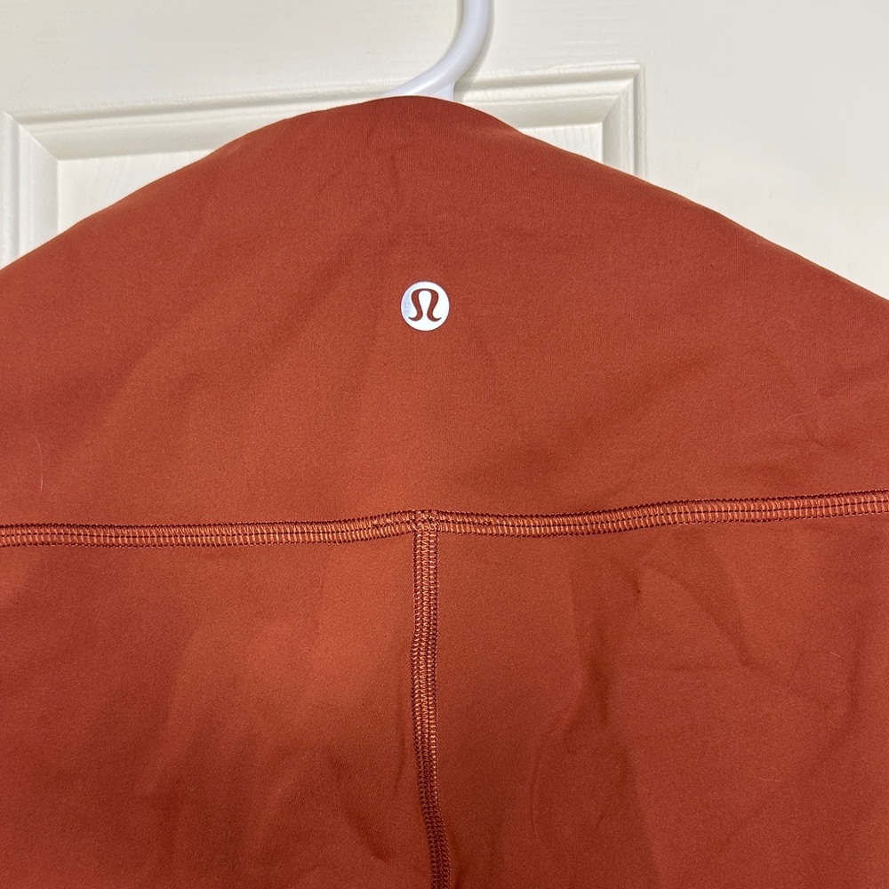 Lululemon Rust Orange Wunder Under Leggings